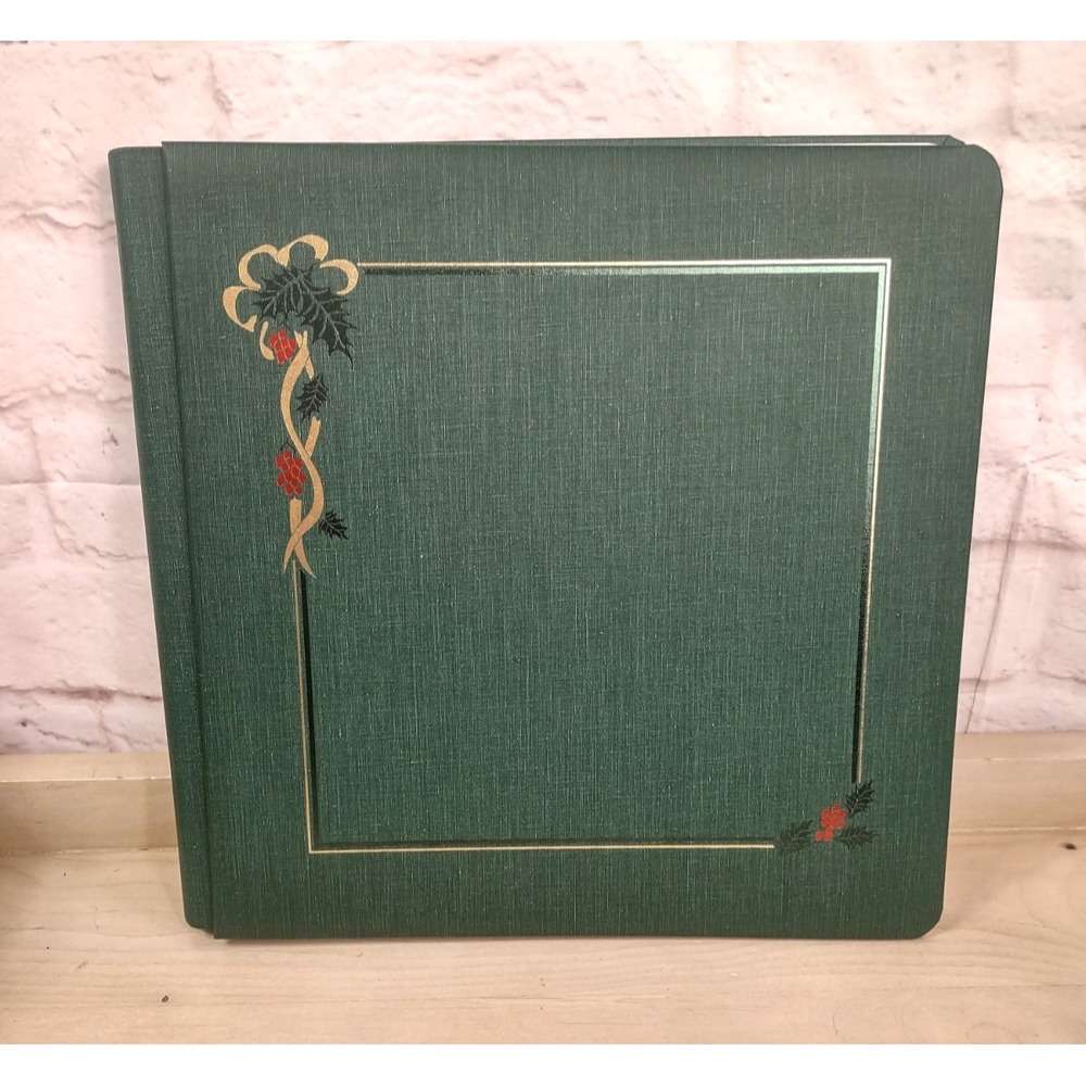 Creative Memories 12x12 Green Holly Christmas Premiere Holiday Album w/Pages